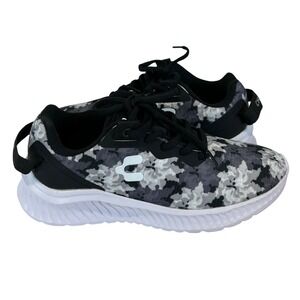 Charly Amorist Womens Shoes Size 7 Black‎ Grey Camo Floral Sneakers New
